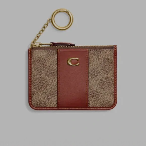 COACH Signature Coated Canvas Skinny Mini ID Wallet - Picture 3 of 9